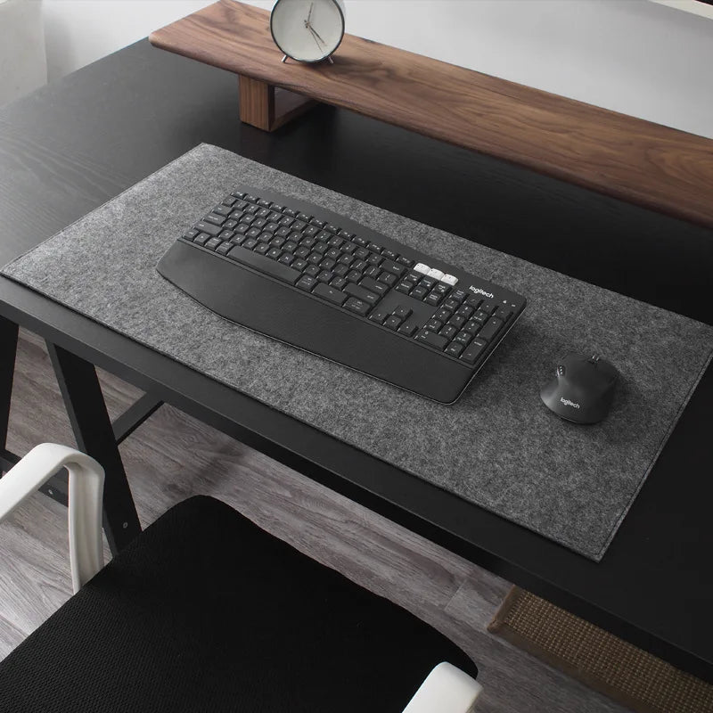 Calm wool felt desk mat, 60 × 30 cm, image 4 of 6