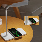 Arc LED desk lamp with wireless charger, image 3 of 6