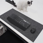 Calm wool felt desk mat, 60 × 30 cm, image 3 of 6