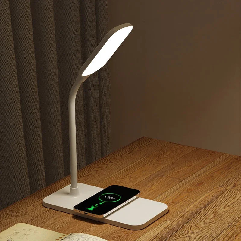Arc LED desk lamp with wireless charger, image 2 of 6