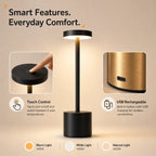 Orb cordless touch table lamp, image 4 of 6