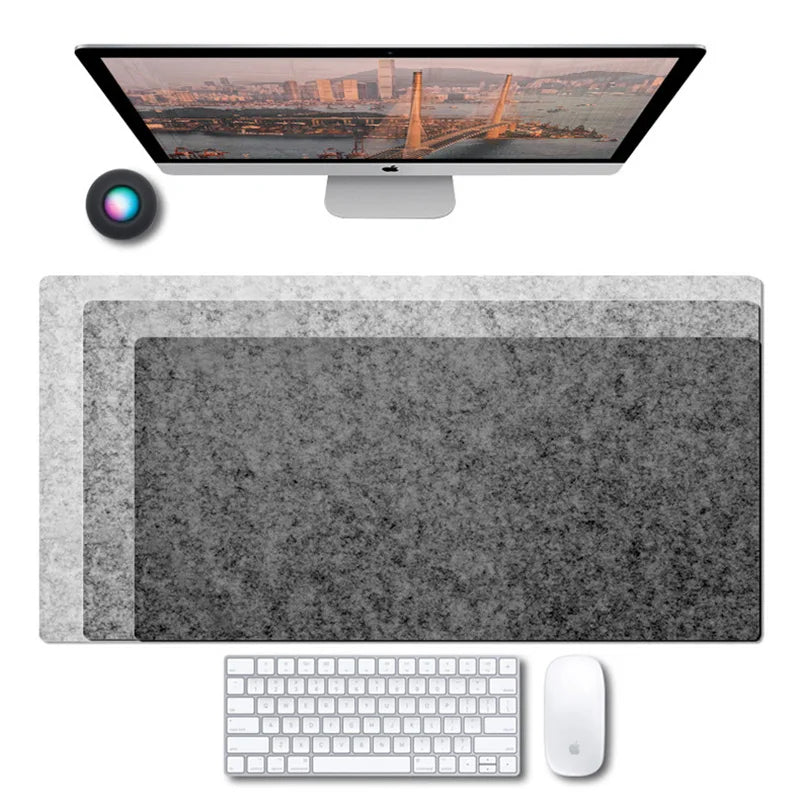 Calm wool felt desk mat, 60 × 30 cm, image 2 of 6