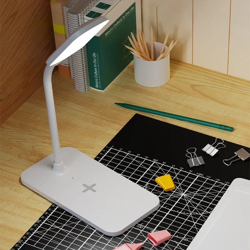 Arc LED desk lamp with wireless charger, image 5 of 6