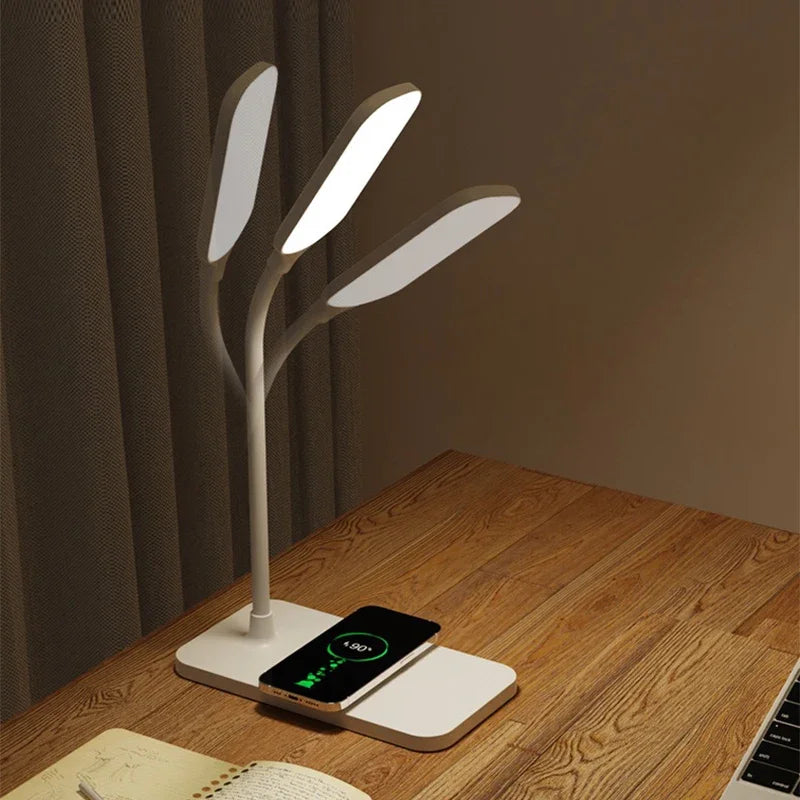 Arc LED desk lamp with wireless charger, image 4 of 6