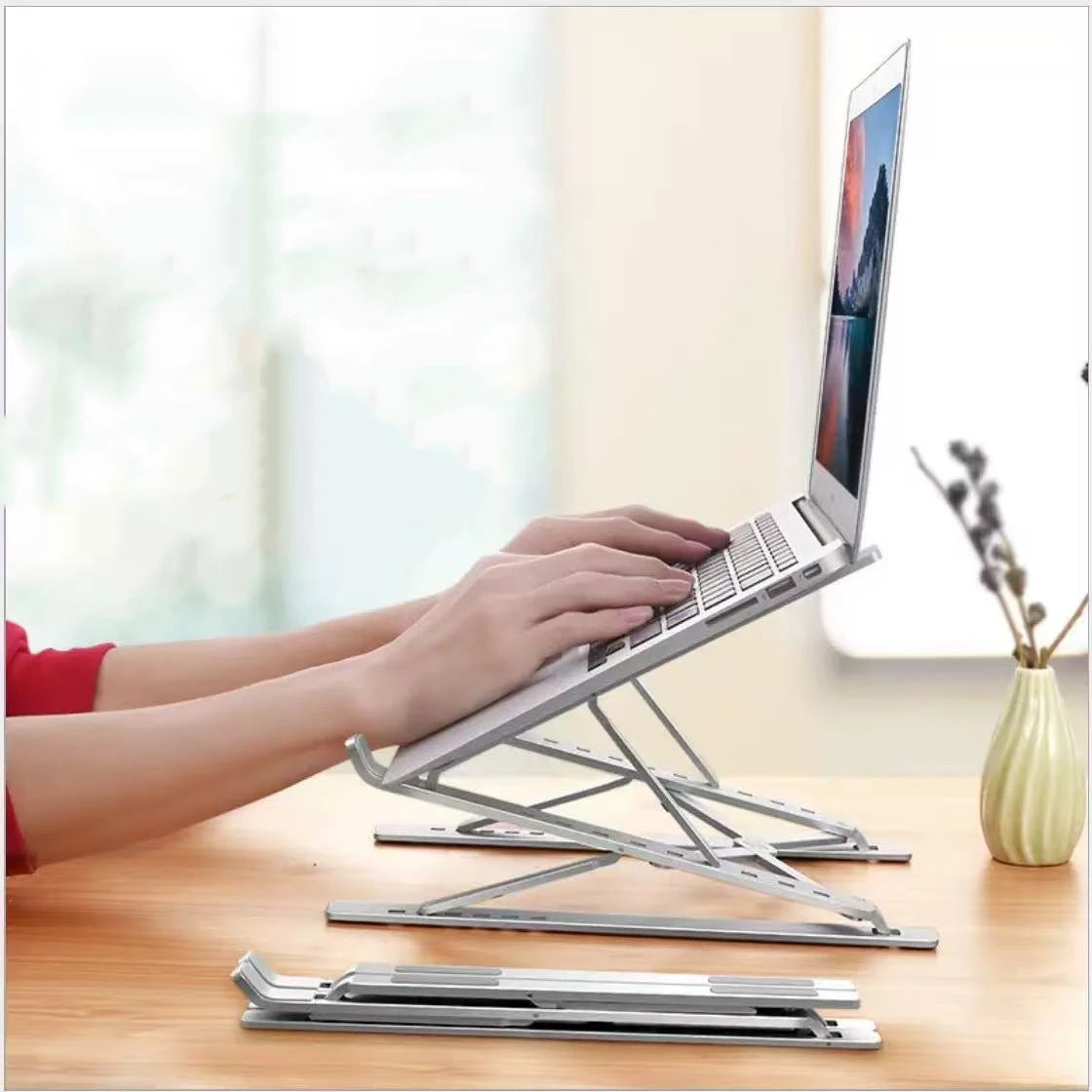 Lift adjustable aluminium laptop stand, image 3 of 6