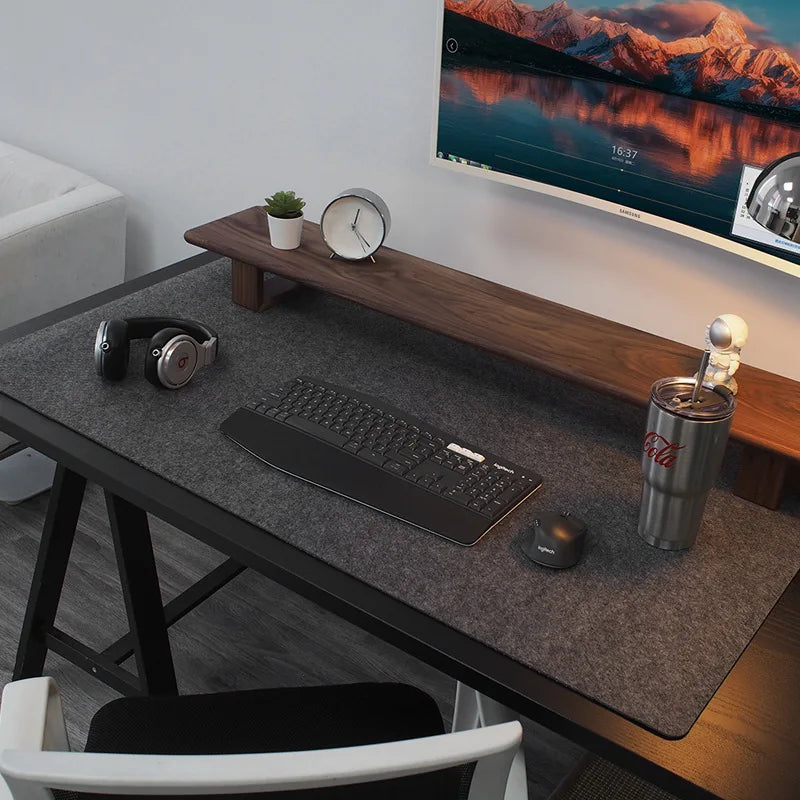Calm wool felt desk mat, 60 × 30 cm, image 1 of 6