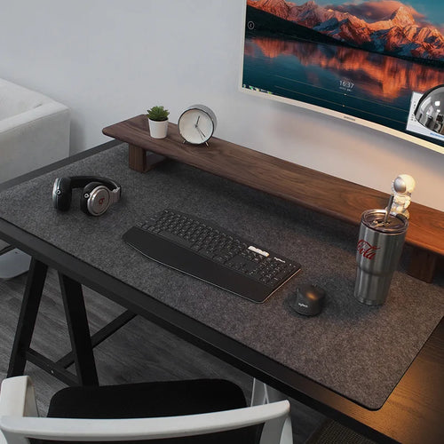 Calm wool felt desk mat, 60 × 30 cm, image 1 of 6