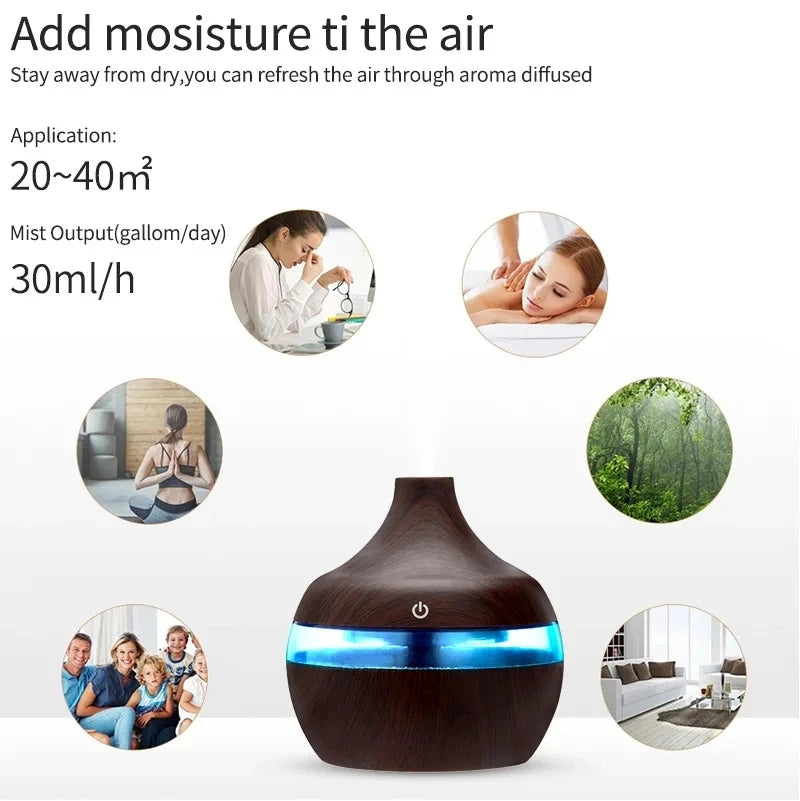 Grove wood-grain aroma diffuser, image 3 of 6